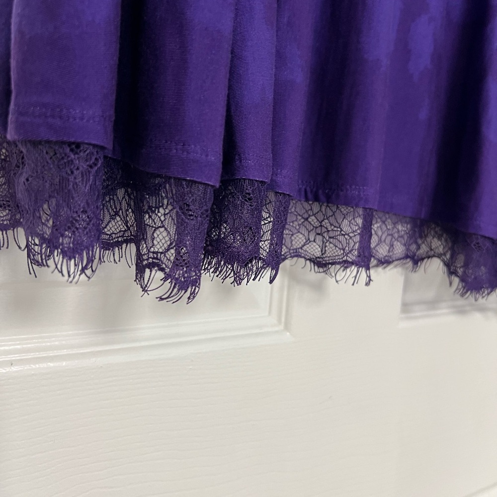 LOGO by Lori Goldstein Blue and Purple Patterned Tunic - Picture 11 of 12